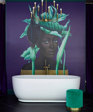 Bathroom Biennale: тропическая ванная Жени Ждановой