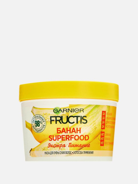 Маска для волос Fructis Superfood Банан, Garnier