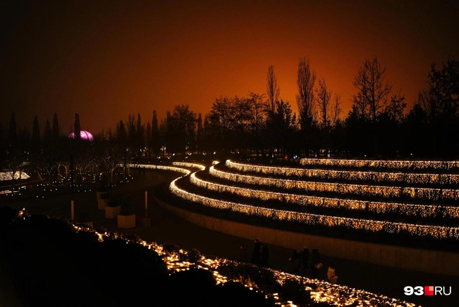 В зоне отдыха вечером особенно атмосферно | Источник: Дарья Паращенко / 93.RU