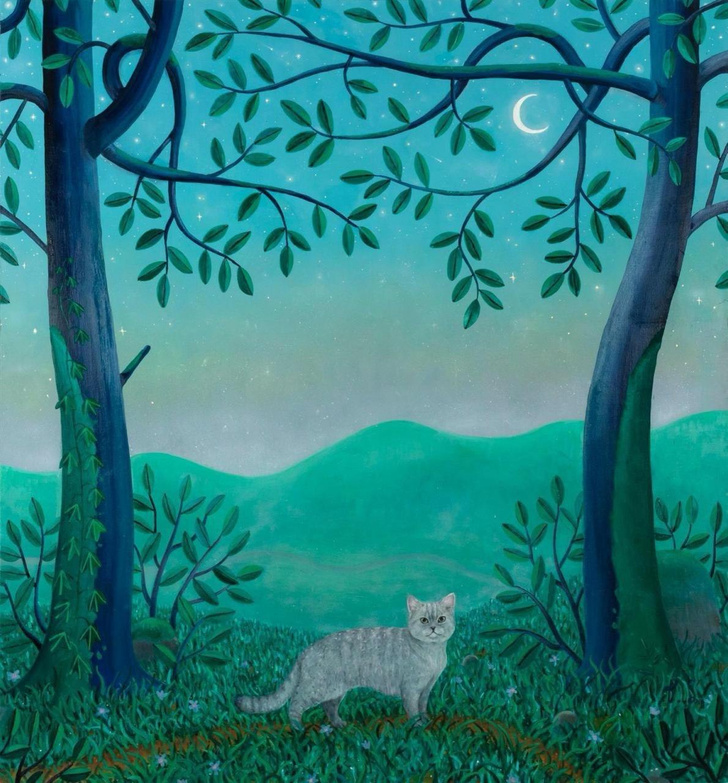 BEN SLEDSENS Young cat, 2019 — 2020 oil and acrylic on canvas 200 x 185 cm
