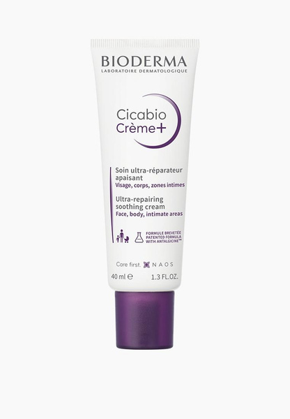 Крем для лица восстанавливающий и успокаивающий Cicabio Creme+ Bioderma