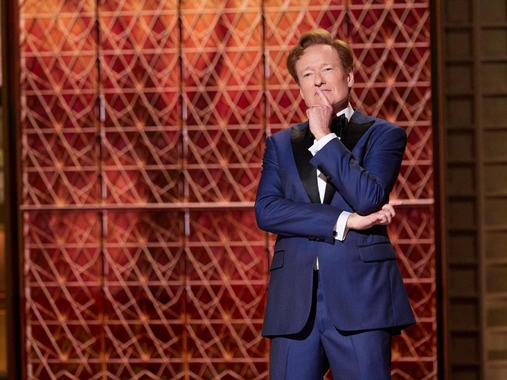 Конан О'Брайен на сцене «Оскара».