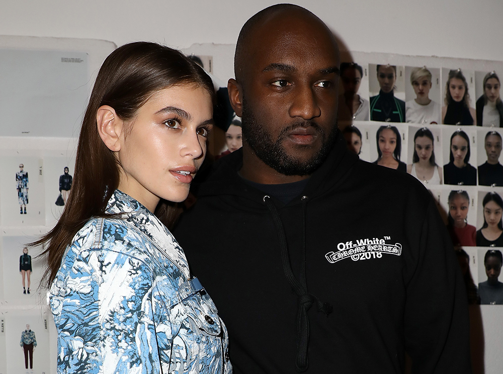 Кайя Гербер и Вирджил Абло за кулисами показа | marieclaire.ru