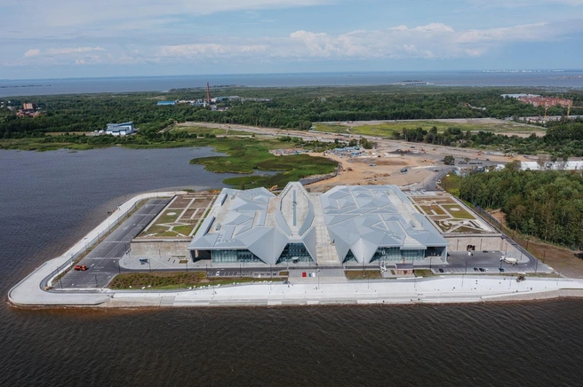Музей военно-морской славы и участок, на котором он был построен