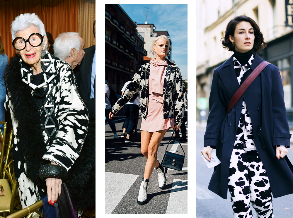 Коровий принт – новый модный конкурент «леопарда» и «зебры» | marieclaire.ru