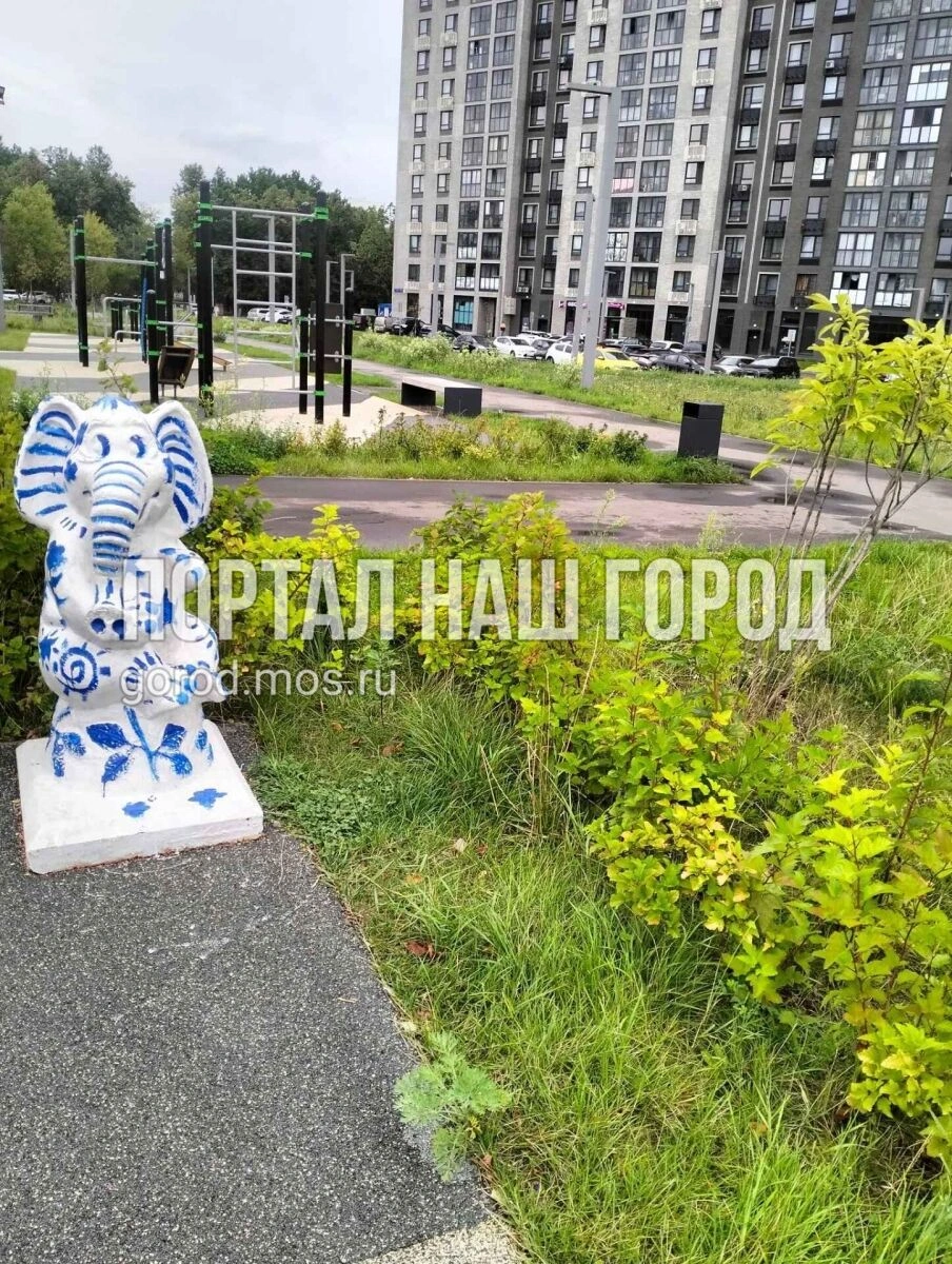 Статую слона признали безопасной для детей | Источник: gorod.mos.ru