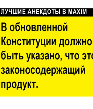 Лучшие анекдоты про Конституцию