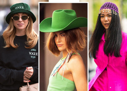Самые модные головные уборы на лето 2024: кепки, платки и ковбойские шляпы