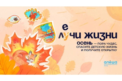 Фонд «Алёша» проводит осеннюю акцию «Лечи жизни»