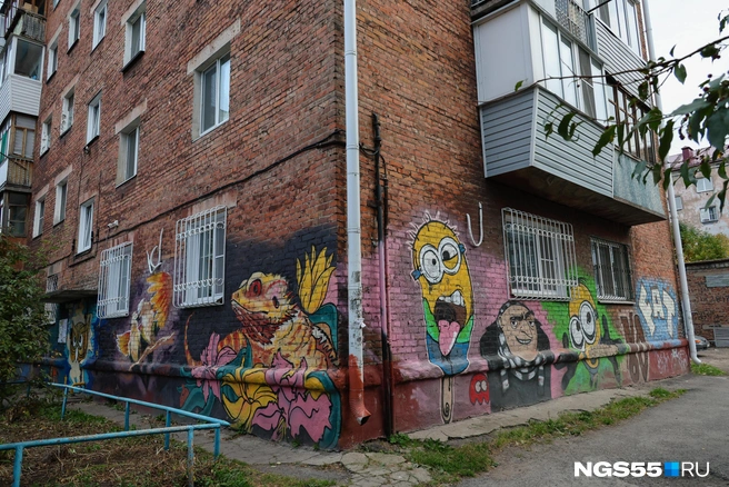 Цветной дом видно издалека | Источник: Евгений Софийчук / NGS55.RU