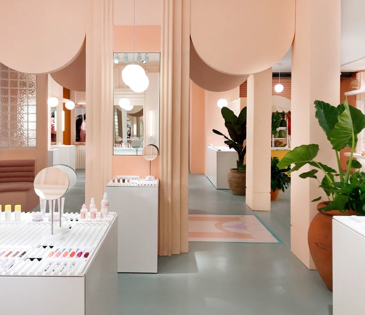 Эклектичный pop-up бутик Glossier в Майами (фото 4)