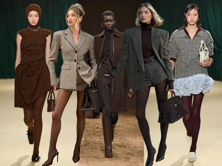 Эспрессо вместо черного: почему все модные девушки перешли на коричневые колготки