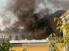 В центре Москвы загорелся элитный ресторан «ПушкинЪ»