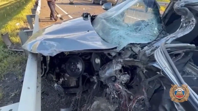 Водитель Hyundai Elantra погиб в ДТП с фурой в Нижнеудинском районе | Источник: Госавтоинспеция Иркутской области / MAX