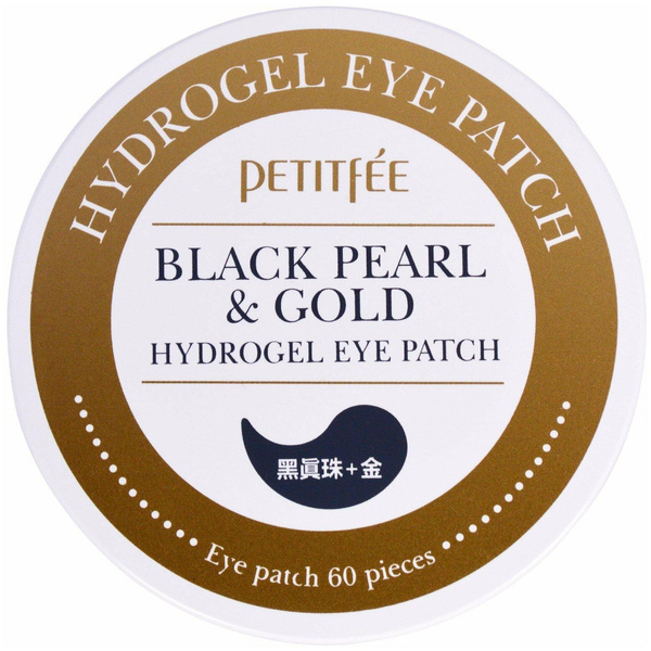 Petitfee Гидрогелевые патчи для глаз Black Pearl & Gold Hydrogel Eye Patch