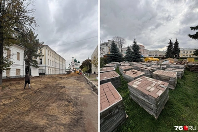 На улице Кирова в Ярославле начали новый этап благоустройства