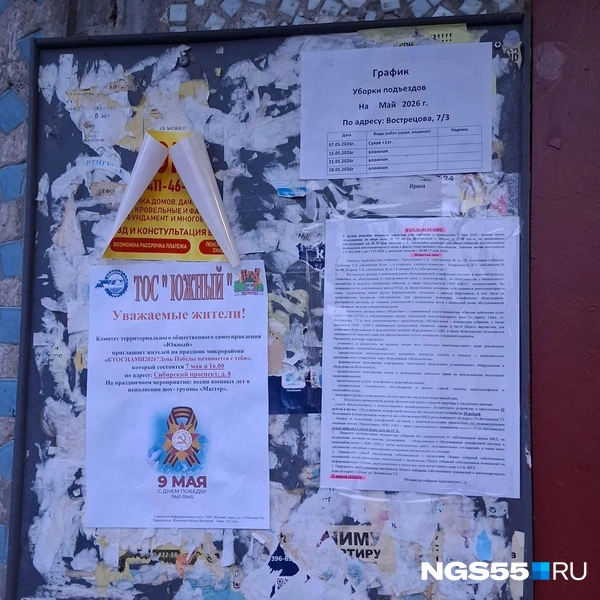 Стенд на Сибирском проспекте | Источник: NGS55.RU