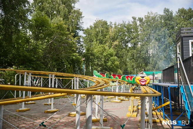«Гусеница» есть в «Березовой Роще» и в Центральном парке | Источник: Александр Ощепков / NGS.RU