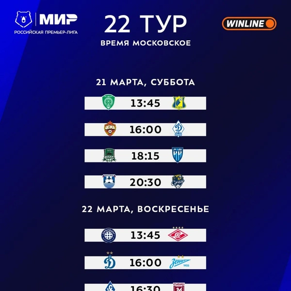 Источник: Российская Премьер-Лига / t.me