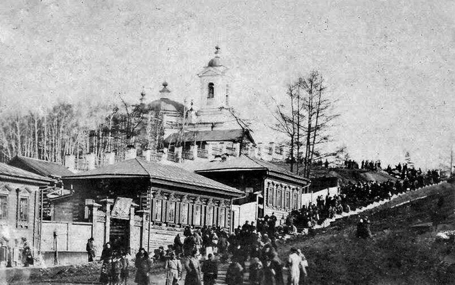 Такой была лестница к Иерусалимской горе. Снимок сделан в 1918 году | Источник: Ася Куренкова / pastvu.com
