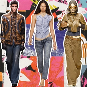 Самые модные джинсы зимы 2025/26: от коричневых до моделей со стразами и пайетками