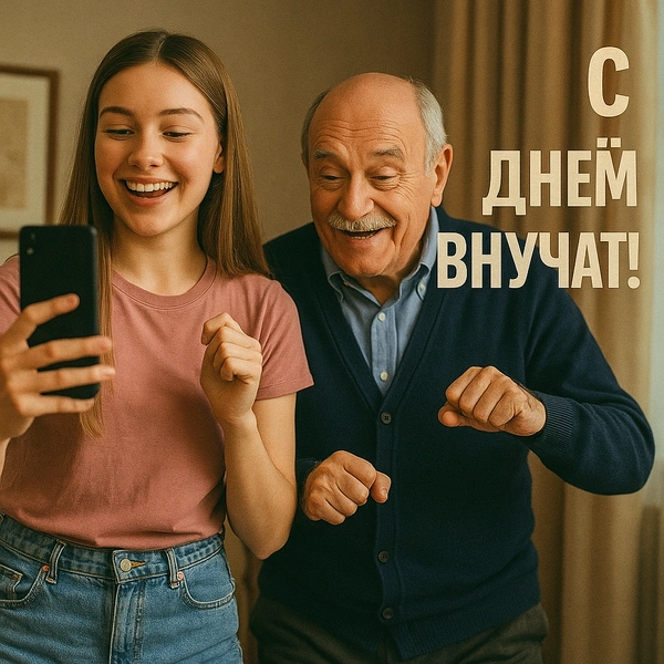 день внука, открытки бабушек и дедушек и внуков, день внучат, открытка с днем внука, взрослого внука с днем, день внуков пожелания, с днем внуков открытки поздравления, день внуков открытки бесплатно, день внуков открытки скачать | Источник: theDay/DALL-E