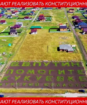 «Путин, помоги Кукуевке»: жители поселка в Курской области пропололи в картошке обращение к президенту (видео)