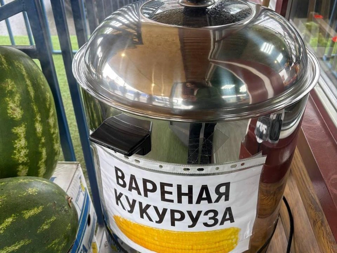 Кукурузоварка — оборудование для приготовления. Вареные початки полезны и подходят для здорового питания. | Источник: Мария Токмакова / 72.RU