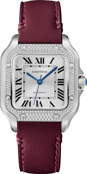 Новые часы Santon de Cartier с бриллиантовым безелем и возможностью быстро менять ремешки