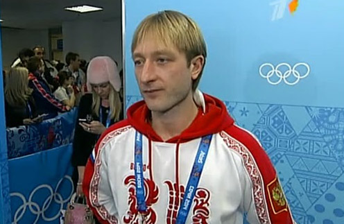 Евгений Плющенко после снятия с соревнований