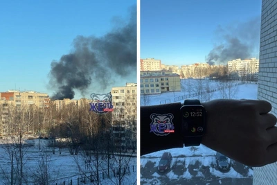 Черный дым над Ярославлем: загорелся частный дом