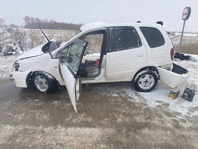 Водитель Toyota погибла на месте | Источник: пресс-служба Госавтоинспекции Алтайского края