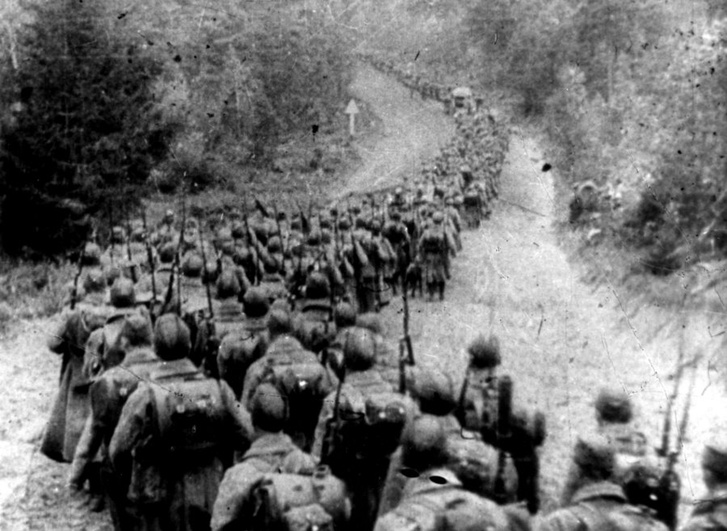 Советские войска пересекают границу Польши. 1939