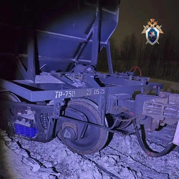 Тележки вагонов сошли с рельсов | Источник: Центральное МСУТ СК России / Telegram