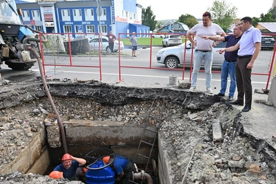 В Арбеково завершают ремонт магистрального водопровода