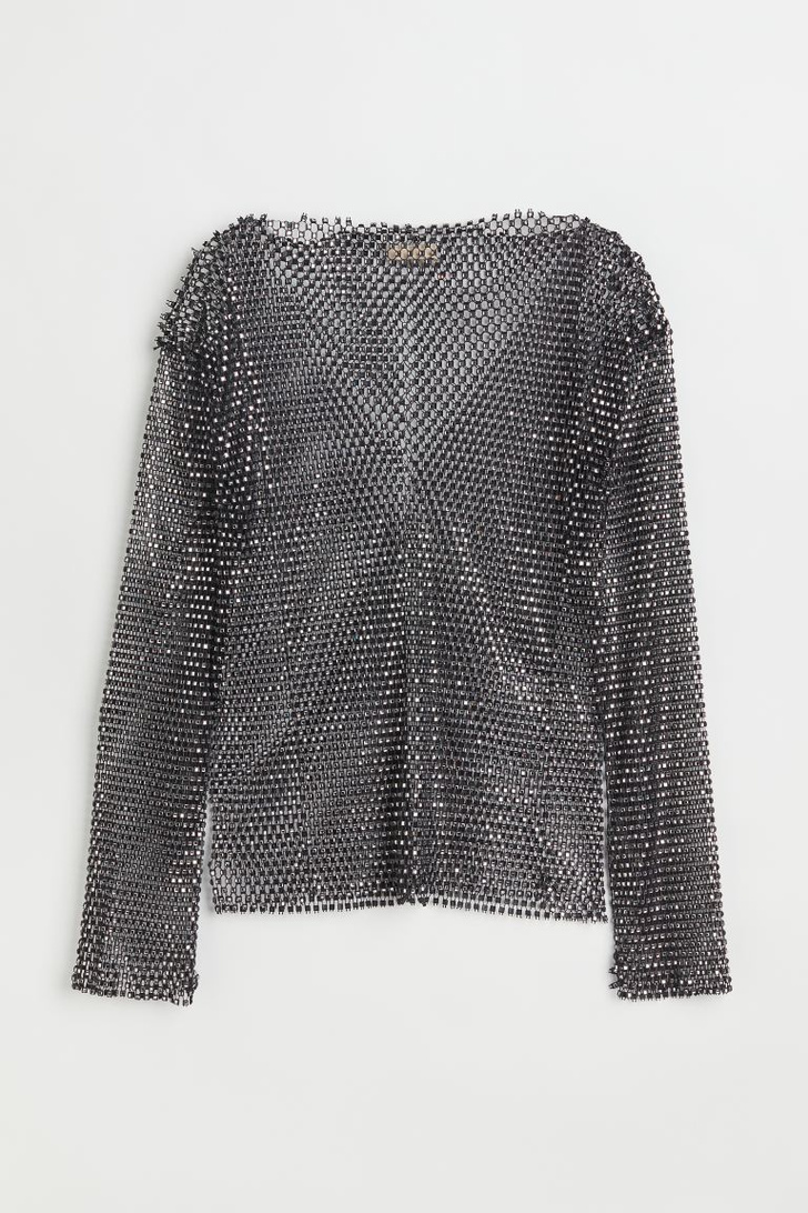 Sparkling winter: блуза со стразами H&M, которая станет вашим модным спасением на любой вечеринке
