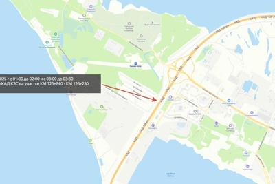 КАД перекроют у Кронштадта в ночь на 6 декабря