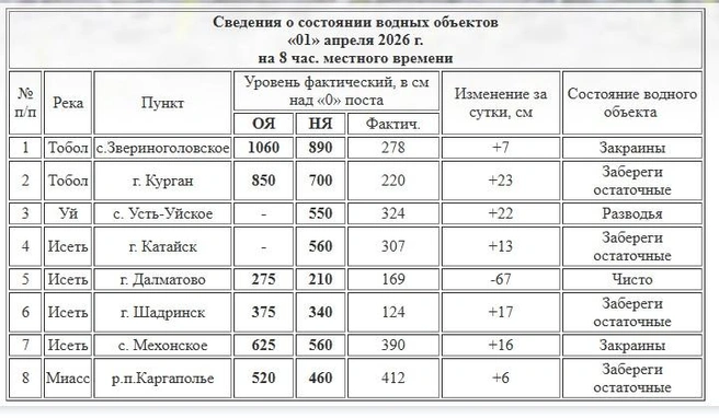 Источник: скрин с сайта Курганского ЦГМС
