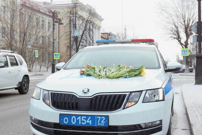 Автомобилисток останавливали в самом центре города, у Главпочтамта  | Источник: Павел Красоткин / 72.RU 