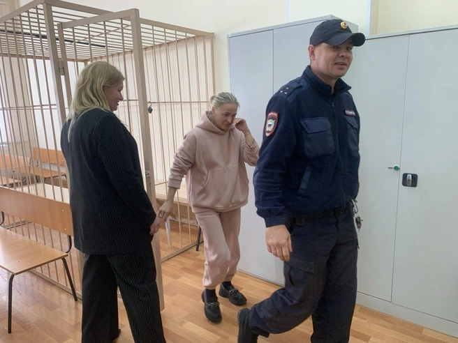 На избрании меры пресечения чиновница не могла сдержать слёз | Источник: Павел Тиунов / NGS.ru