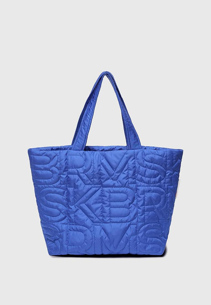 Синяя стеганая сумка 