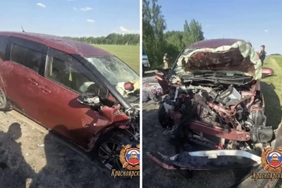 Двое погибли при столкновении трех авто на трассе Красноярья