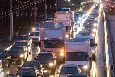 Утром 22 сентября в Новосибирске пробка 3,5 км