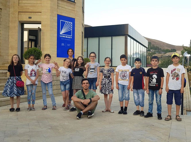Учащиеся центра Luminary в селе Хрюг, Дагестан