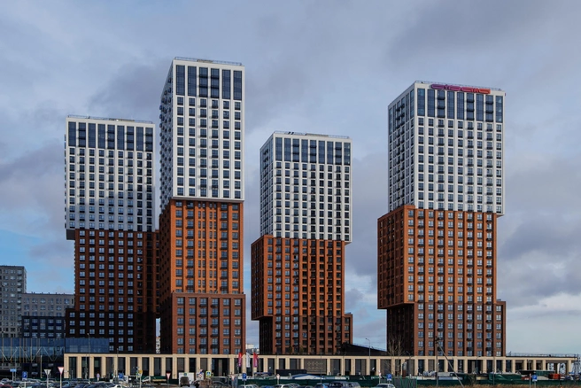 Вид на четыре 32-этажных башни | Источник: ООО&nbsp;СЗ «СТРАНА.ЗВЕЗДНЫЙ»