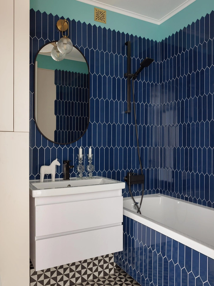 Винтаж и цвет: квартира 49 м&sup2; в Санкт-Петербурге под сдачу