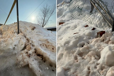 Снег и кирпичи с крыши дома в Первомайске не убирают из-за льда