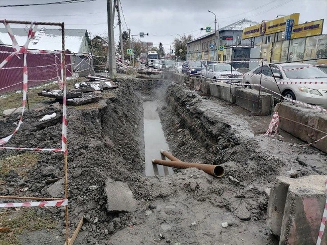 На участке уже несколько недель ведутся ремонтные работы