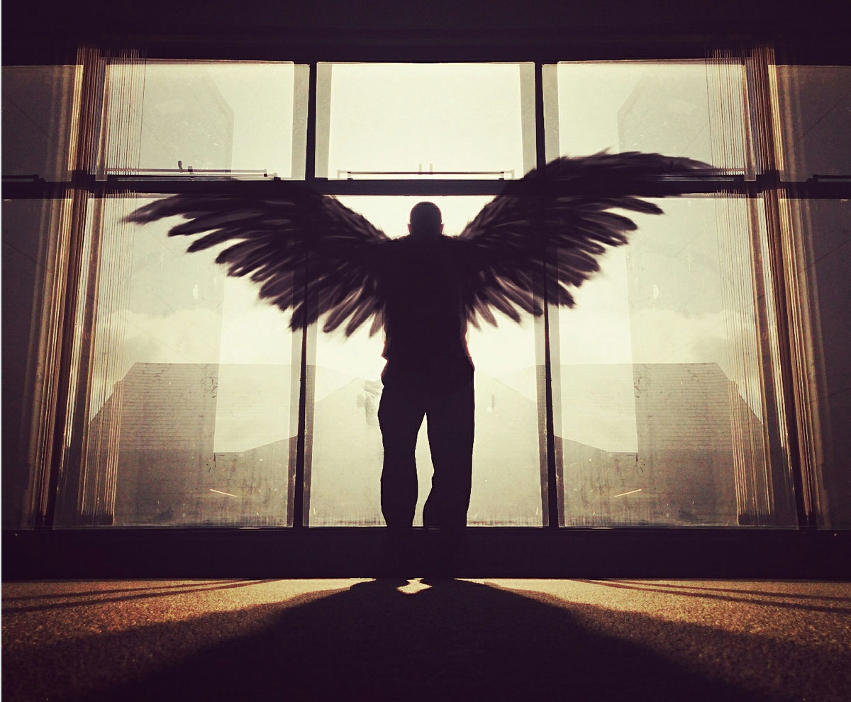 Скульптура человек с крыльями - 77 фото