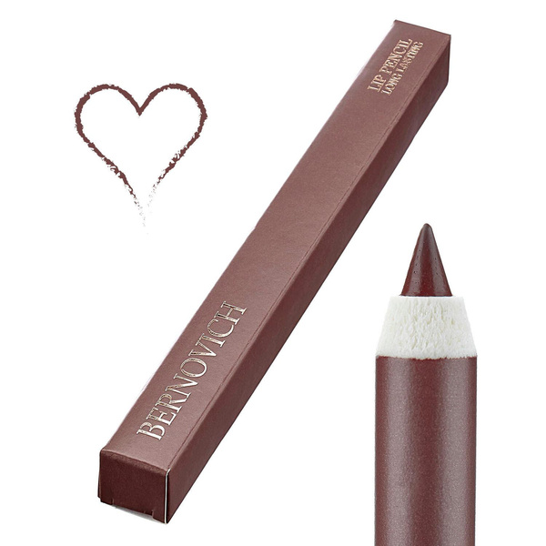 Стойкий гелевый карандаш для губ Bernovich (34 — Модный темный с коричневым подтоном)